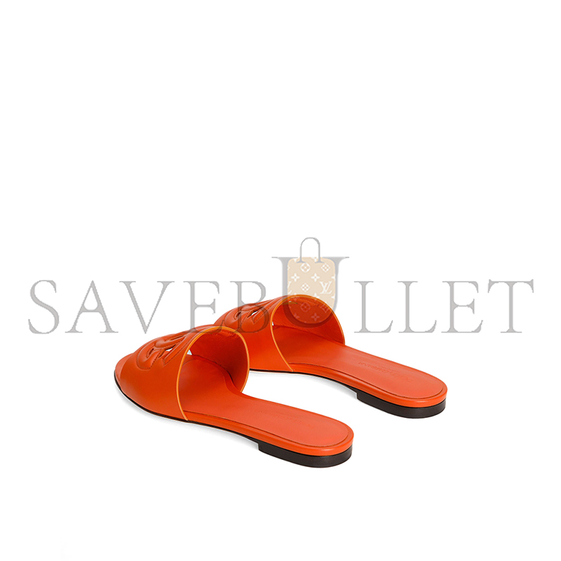 DOLCE GABBANA CALFSKIN SLIDES WITH DG LOGO CQ0436AY32980244